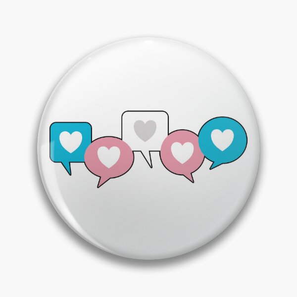 Item preview, Transgender Love Heart Speech Bubbles designed and sold by iscaStudioArt.