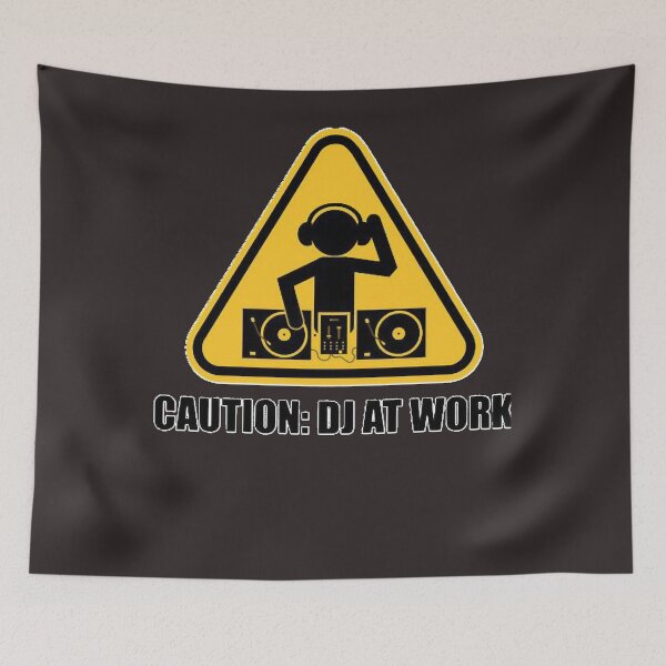 Item preview, caution DJ at work Classic T-Shirt designed and sold by LucyWilliam12.