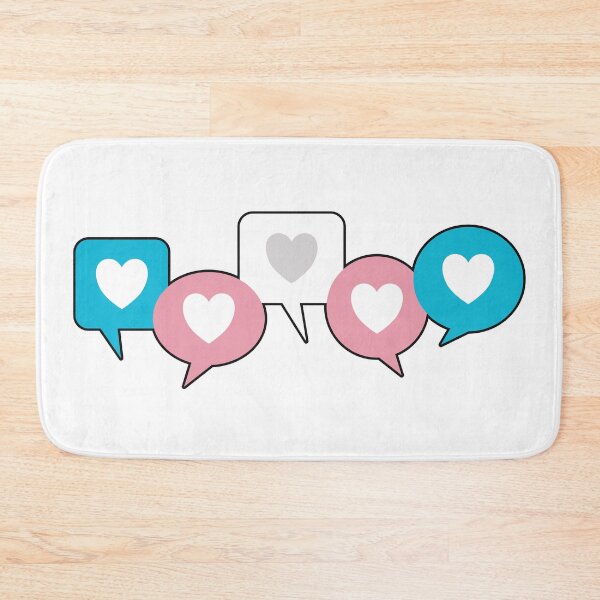 Item preview, Transgender Love Heart Speech Bubbles designed and sold by iscaStudioArt.