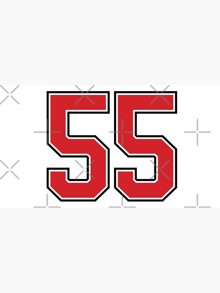 Sports Number 44, red black color lucky sport forty four Poster for Sale  by ArtIsParty