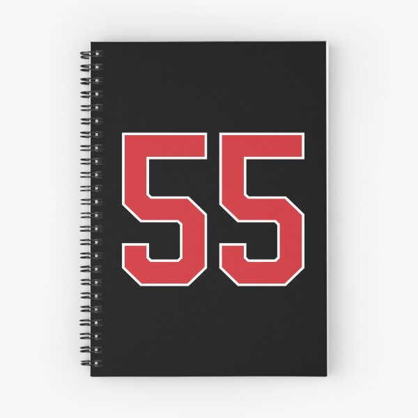 Item preview, Sports Number 55, red black color lucky sport fifty five designed and sold by ArtIsParty.