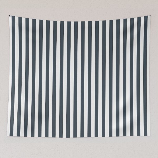 Item preview, Cabana Stripes Charcoal Grey designed and sold by 89BLACK.