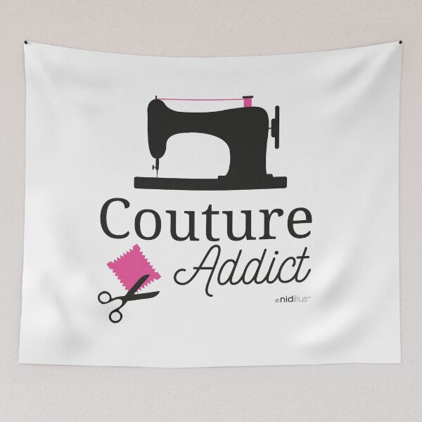 Item preview, Sewing Addict - Sewing machine and sewing scissors designed and sold by Stéphanie Carémoli.