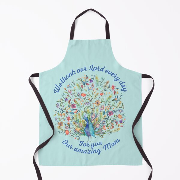 Item preview, We Thank Our Lord Every Day For You Our Amazing Mom Peacock Gift designed and sold by TheDerwentPress.