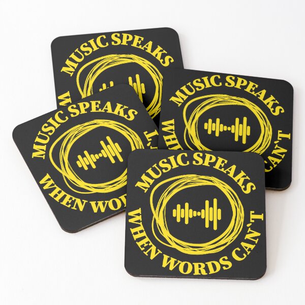 Item preview, Music Speaks When Words Can`t designed and sold by InstaCreatives.