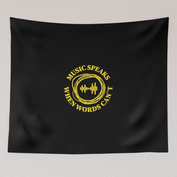 Item preview, Music Speaks When Words Can`t designed and sold by InstaCreatives.