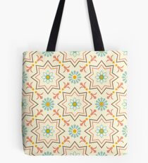 Alte Blumenfliesen Tote Bag