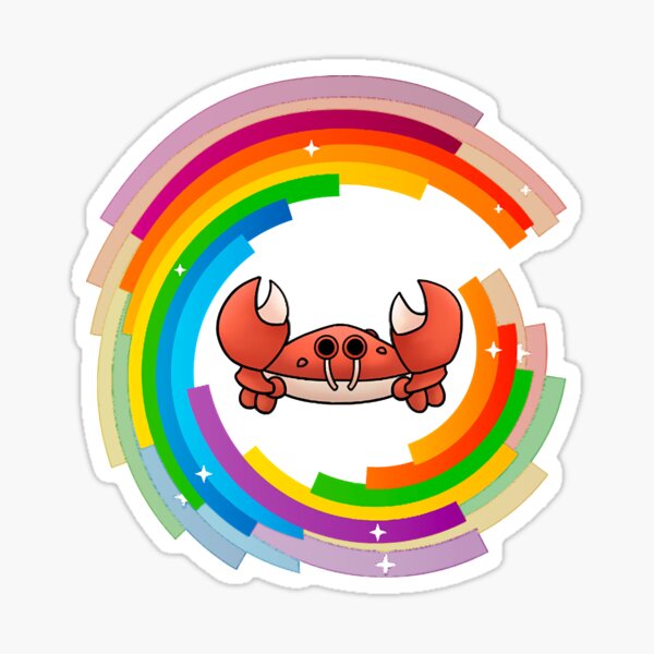 "Colorful Adopt Me Crab " Sticker by BillyBr9907512 Redbubble