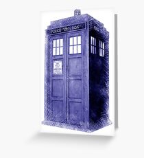 Blue Box Hoodie / T-shirt Greeting Card