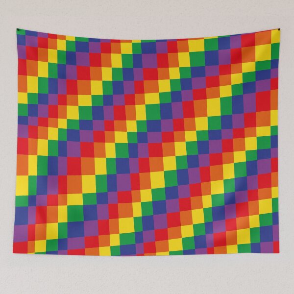 Item preview, Rainbow Checkerboard designed and sold by Texterns.
