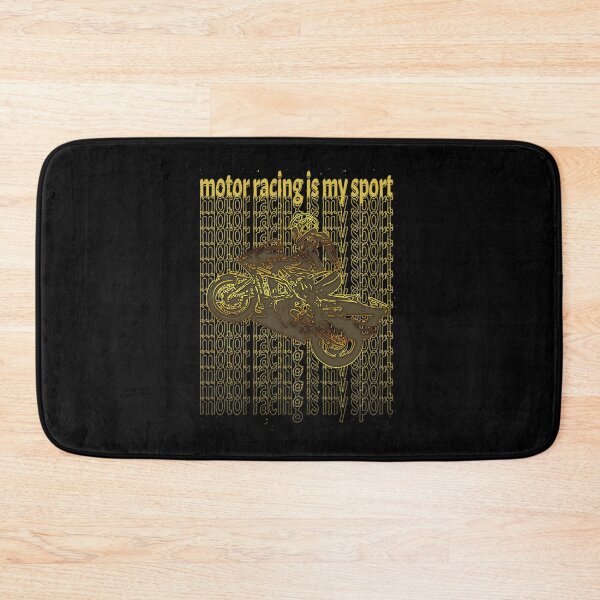 Item preview, Motor Racing Is My Sport Gold Style                      designed and sold by RosalynGifts.