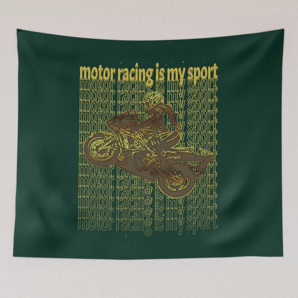 Item preview, Motor Racing Is My Sport Gold Style                      designed and sold by RosalynGifts.