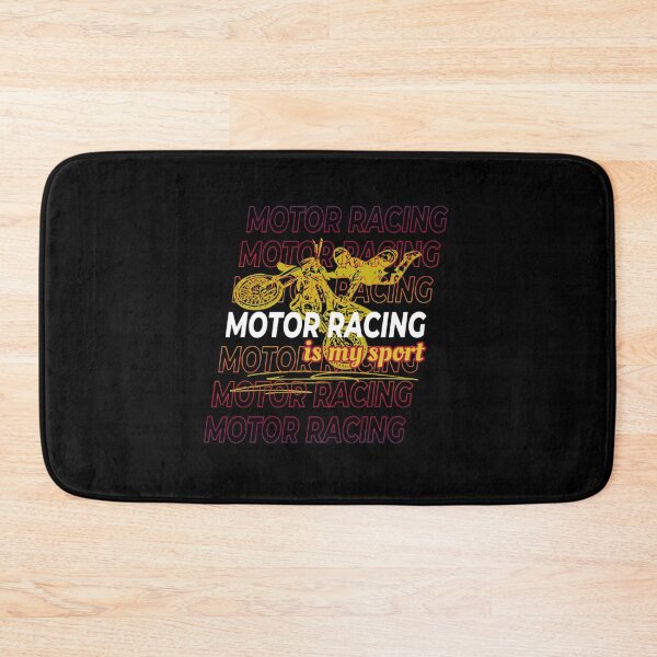 Item preview, Motor Racing Is My Sport Gold Style Jump                          designed and sold by RosalynGifts.