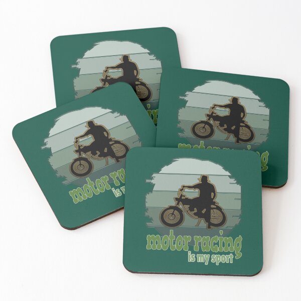 Artikelvorschau, Motorsport ist mein Sport Grün Retro entworfen und verkauft von RosalynGifts.