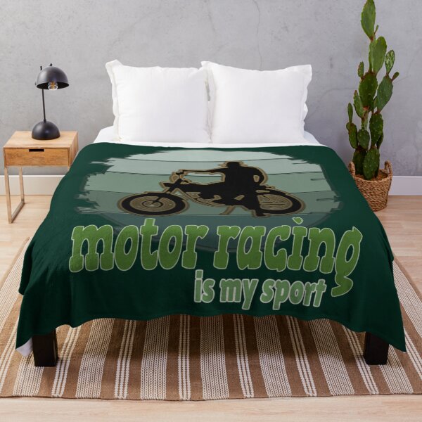Artikelvorschau, Motorsport ist mein Sport Grün Retro entworfen und verkauft von RosalynGifts.