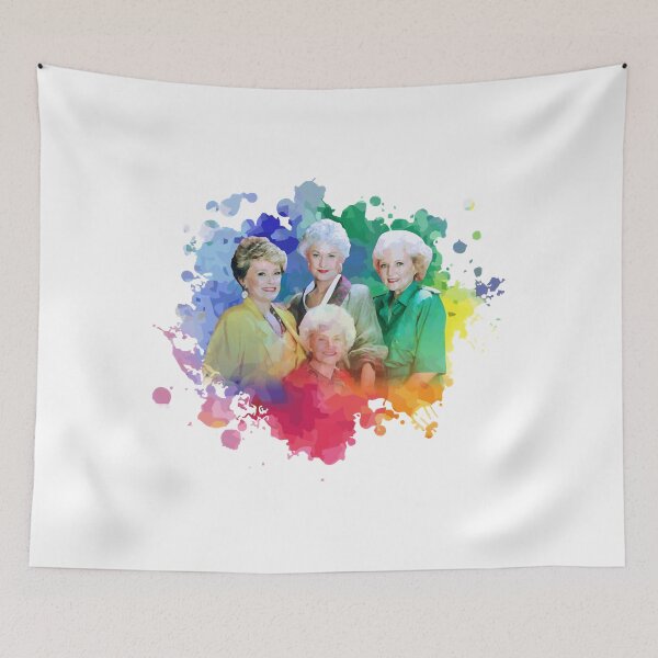 Item preview, GOLDEN GIRLS WITH COLOR SPLASH PAINTING  designed and sold by ZaneHowarde.