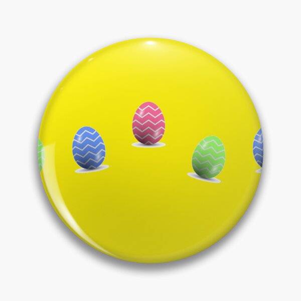 Item preview, Colorful chevron Easter eggs on yellow designed and sold by tetibright.