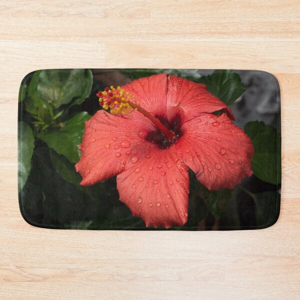 Item preview, Tropical Exotics - Jewel Toned Hibiscus Bloom with Raindrops designed and sold by Georgia Mizuleva.