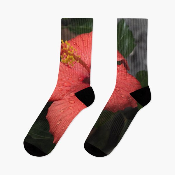 Item preview, Tropical Exotics - Jewel Toned Hibiscus Bloom with Raindrops designed and sold by Georgia Mizuleva.