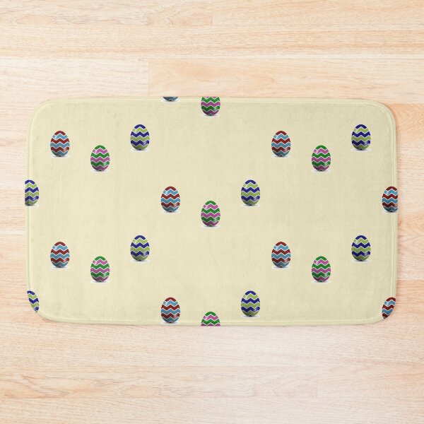 Item preview, Colorful chevron Easter eggs on brown designed and sold by tetibright.