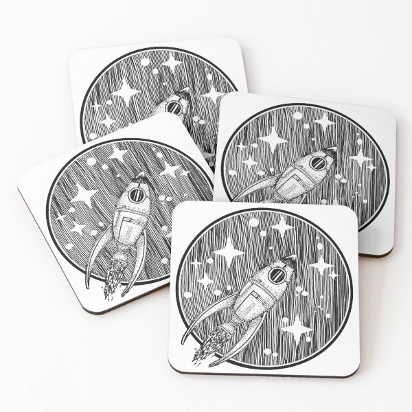 Item preview, Rocket flying in space designed and sold by youartyouself.