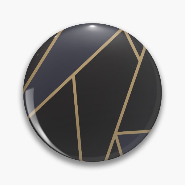 Item preview, Navy Black Gold Modern Geometric Pattern  designed and sold by Vic Torys ☆.