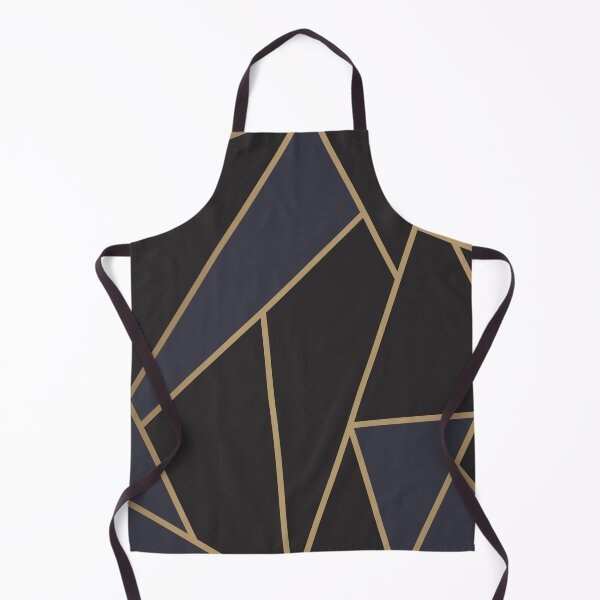 Item preview, Navy Black Gold Modern Geometric Pattern  designed and sold by Vic Torys ☆.