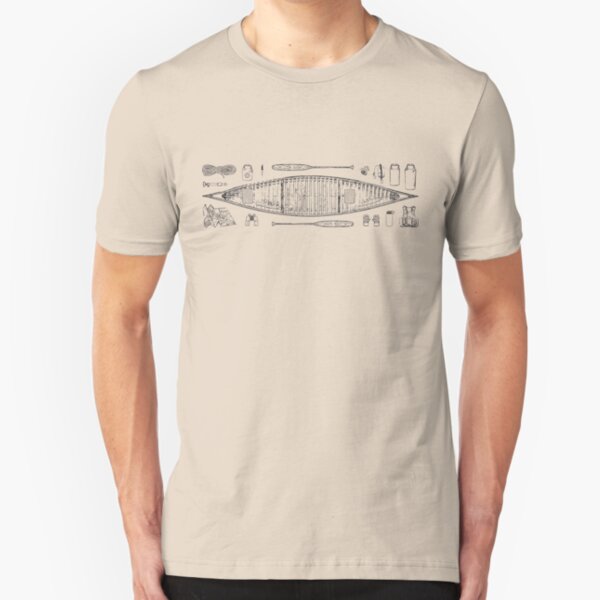 Canoeing Slim Fit T-Shirt