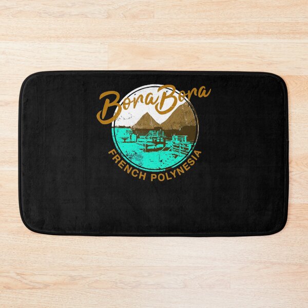 Item preview, Bora Bora Over Water Bungalow French Polynesia Retro Travel  designed and sold by zarahalven.