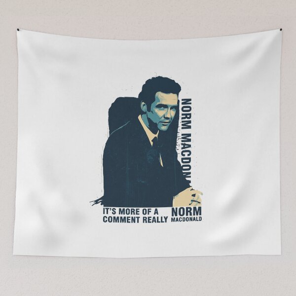 Item preview, Norm Macdonald retro blue  designed and sold by ZaneHowarde.
