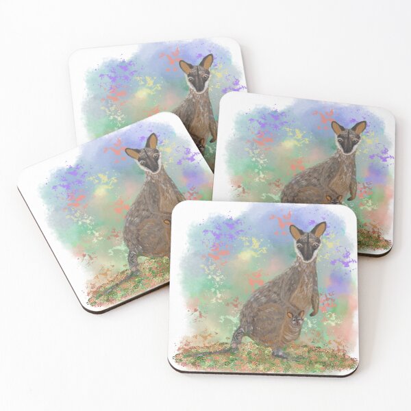 Item preview, Kangaroo mum and bub designed and sold by Geebizart.