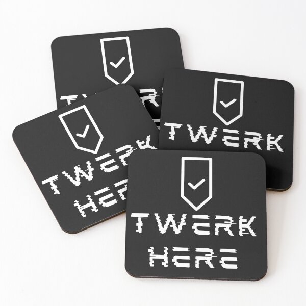 Item preview, Twerk here | Funny dance twerking | cool party twerk here sticker | Humor cool twerk here celebration sticker designed and sold by DrArtStudios.