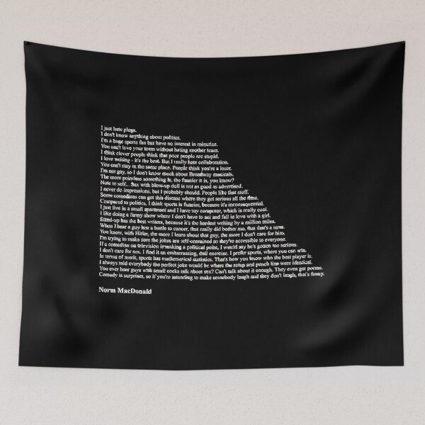 Item preview, Frases de Norm MacDonald designed and sold by ZaneHowarde.