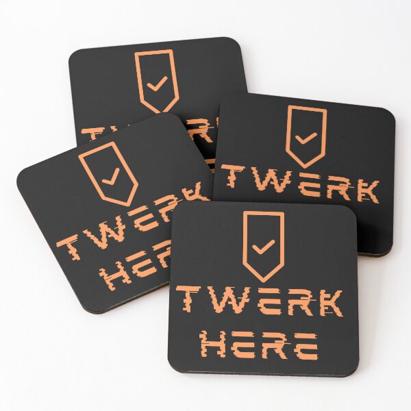 Item preview, Twerk here | Funny dance twerking | cool party twerk here sticker | Humor cool twerk here celebration sticker designed and sold by DrArtStudios.