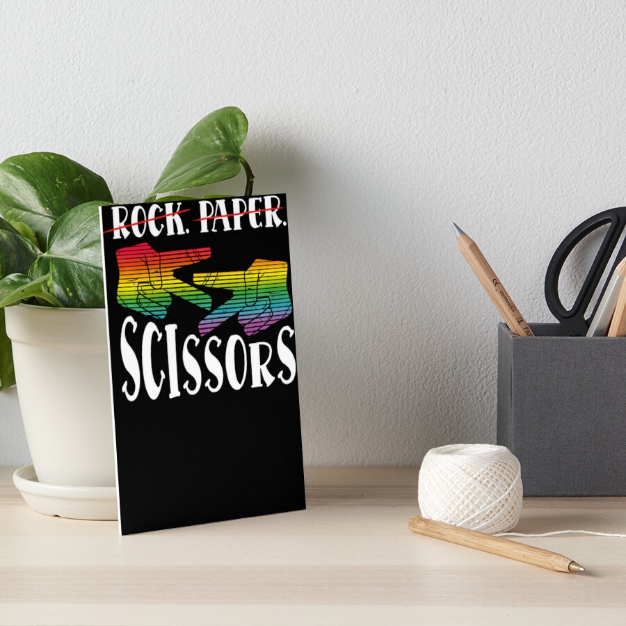 Impression Rigide « Rock Paper Scissors Lesbian Couple Pride Lgbt