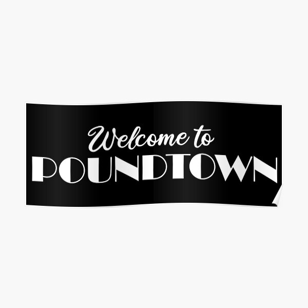 to Poundtown" Poster for Sale by skyb0rn Redbubble