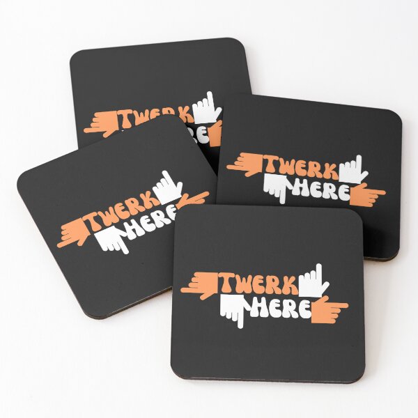 Item preview, Twerk here | Funny dance twerking | cool party twerk here sticker | Humor cool twerk here celebration sticker designed and sold by DrArtStudios.