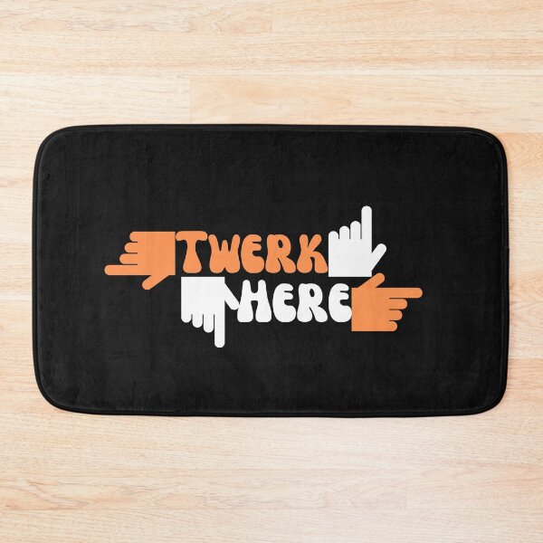 Item preview, Twerk here | Funny dance twerking | cool party twerk here sticker | Humor cool twerk here celebration sticker designed and sold by DrArtStudios.