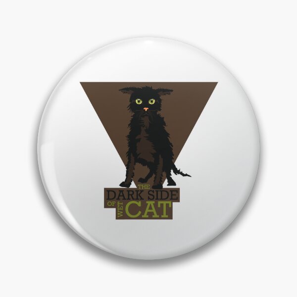 Item preview, The Dark Side of Wet Cat Funny animal Design  designed and sold by Raju-Creative.