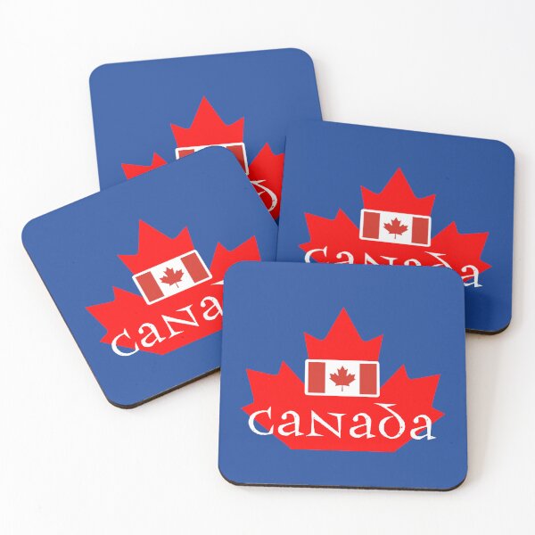 Item preview, Happy Canada Day Montreal Flag Colors Yale Blue Dartmouth Green Maximum Yellow Red Cadmium Violet designed and sold by catchyology.