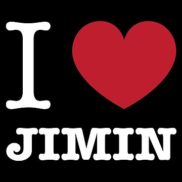 I love BTS Park Jimin typography white | Backpack