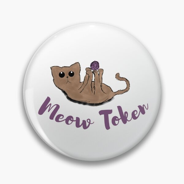 Item preview, Meow token, Cat lovers token designed and sold by Anastasiia87.