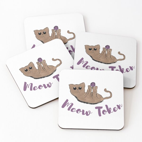 Item preview, Meow token, Cat lovers token designed and sold by Anastasiia87.