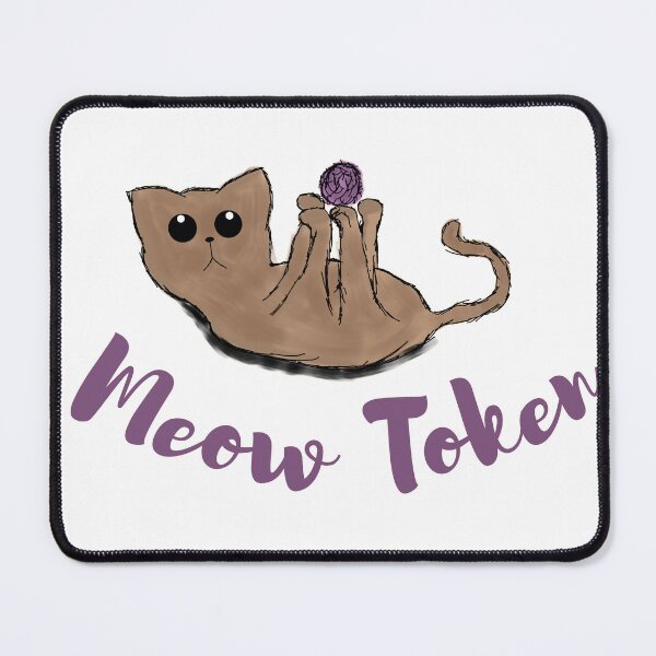 Item preview, Meow token, Cat lovers token designed and sold by Anastasiia87.