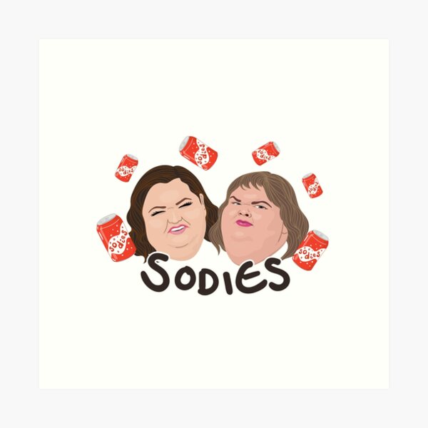 Aperçu de l'œuvre Les sœurs de 1000 lb – Sodies – Amy et Tammy Slaton créée et vendue par ponychops.