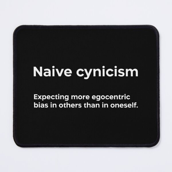 Item preview, Naive cynicism white designed and sold by EdimQuotes.