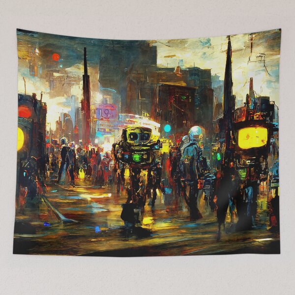 Item preview, Robo-City designed and sold by AM FineArtPrints.