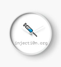 Injection Website Logo - Blue Clock