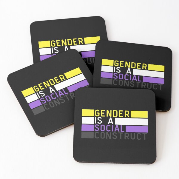 Item preview, Gender Is A Social Construct Non Binary. Nonbinary Pride designed and sold by Subtle Pride Shop.