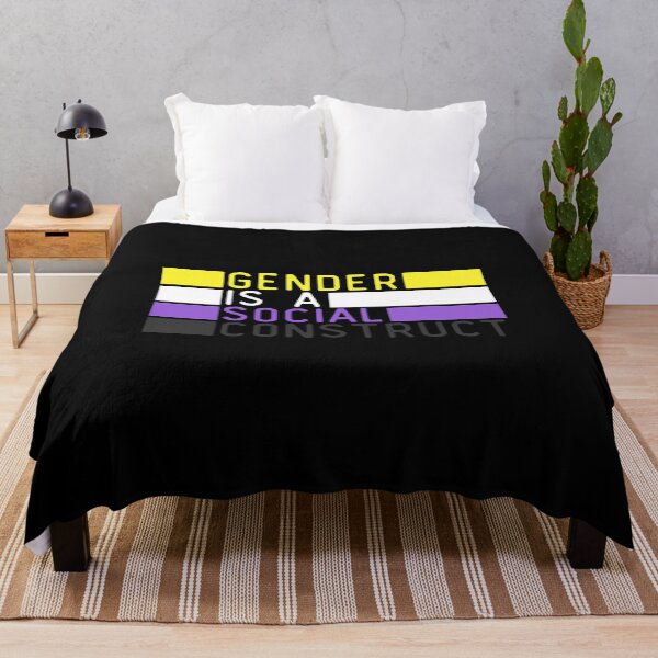 Item preview, Gender Is A Social Construct Non Binary. Nonbinary Pride designed and sold by Subtle Pride Shop.
